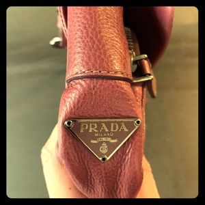 Prada Leather mini shoulder bag